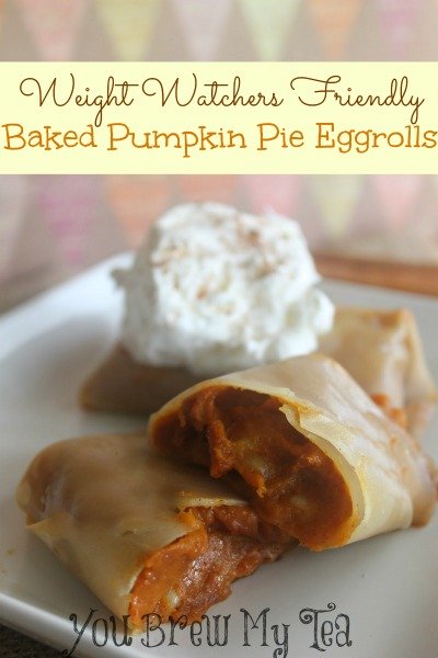 Weight Watchers Pumpkin Pie Eggroll