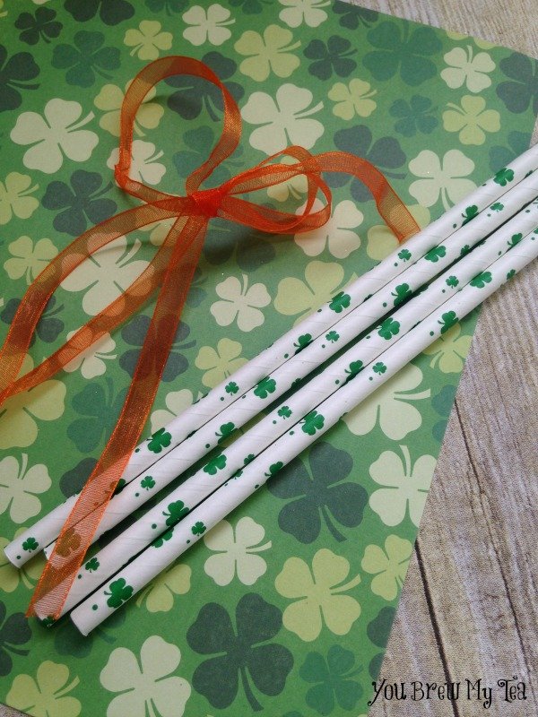 st patrick day necklace with macoroni