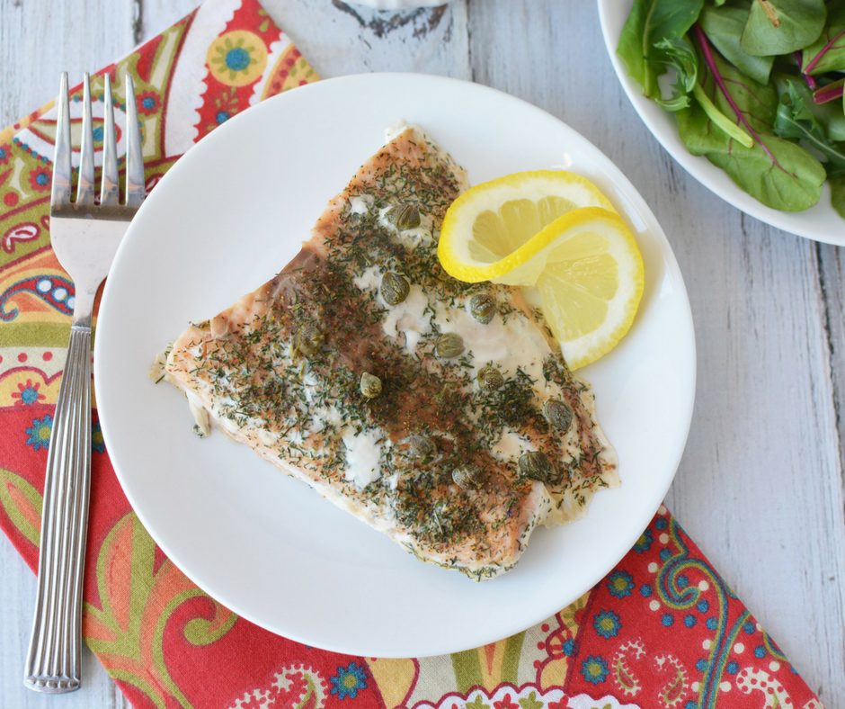 Broiled Salmon with Dill and Capers You Brew My Tea
