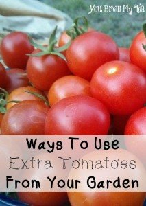 Ways To Sue Extra Tomatoes From Your Garden