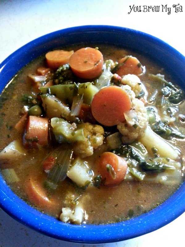 Rustic Roasted Veggie Soup
