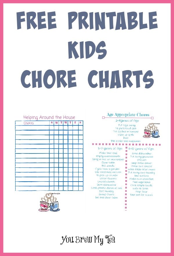 Kids Chore Chart By Age