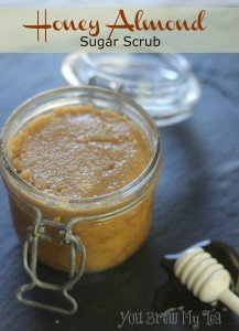 honey almond sugar scrub