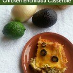 This Weight Watchers Green Chile Chicken Enchilada Casserole Is only 5 points and a hearty delicious meal!