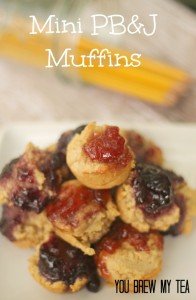 Mini Peanut Butter & Jelly Muffins