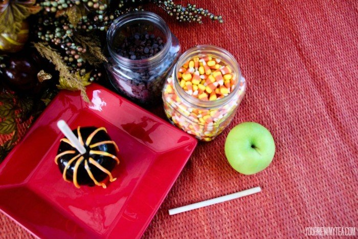 Candy Corn Chocolate Caramel Apple