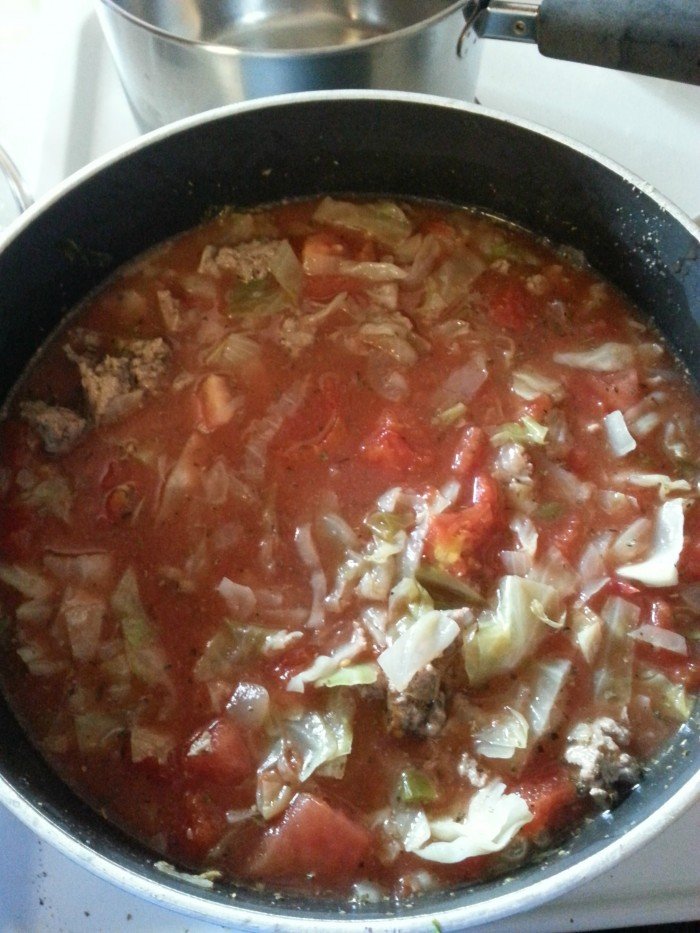 Unstuffed Cabbage Rolls Soup