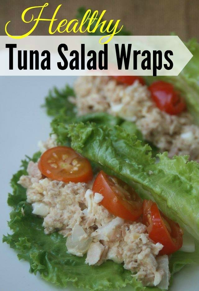 This delicious Healthy Tuna Salad Wraps recipe is a great Weight Watchers Lunch idea with low points! Lean protein and tons of flavor make it a perfect low carb lunch too for those who are trying to avoid carbs!