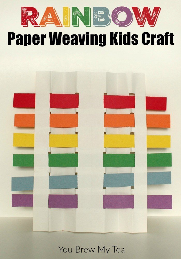 Rainbow Paper Weaving Kids Craft You Brew My Tea