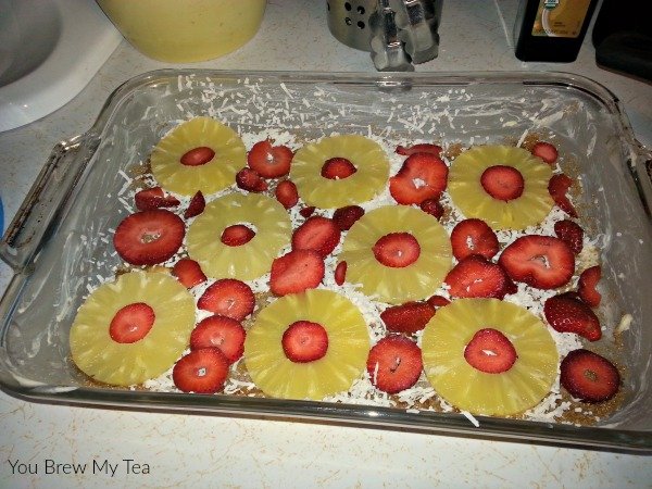 Weight Watchers Desserts don't have to be boring! Check out our great Strawberry Pina Colada Cake! Such an easy semi-homemade dessert recipe that is delicious and lower in fat and calories!