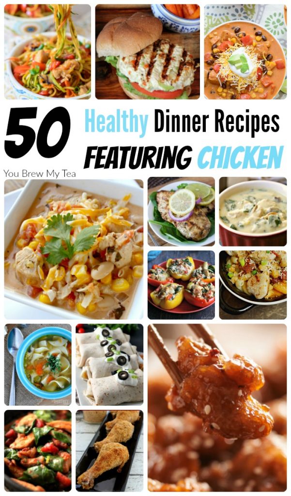 Healthy Recipes For Dinner are easy to make with this amazing list of 50 Great healthy recipes for dinner featuring Chicken!