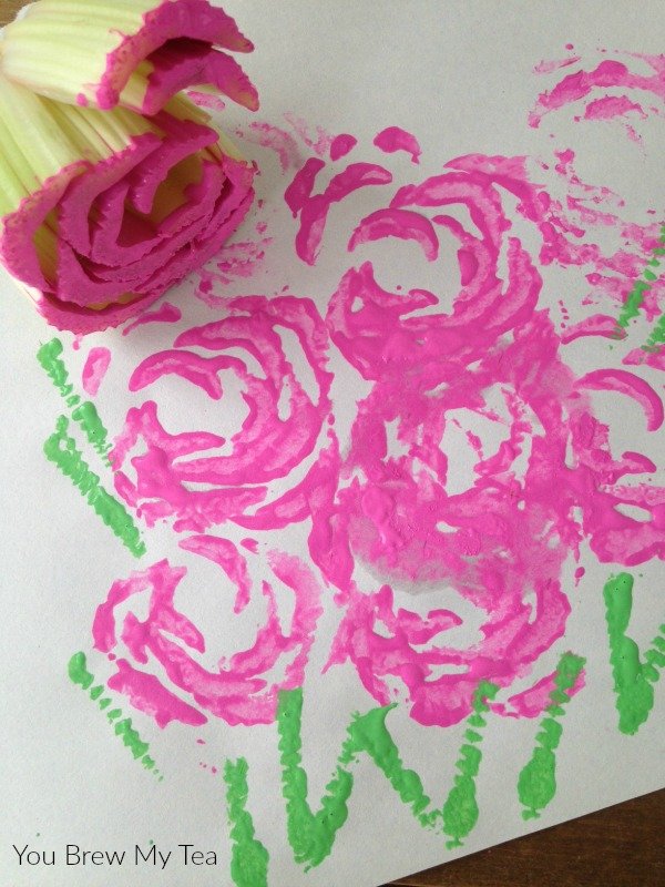 Make Your Own Stamp Celery Rose Stamp