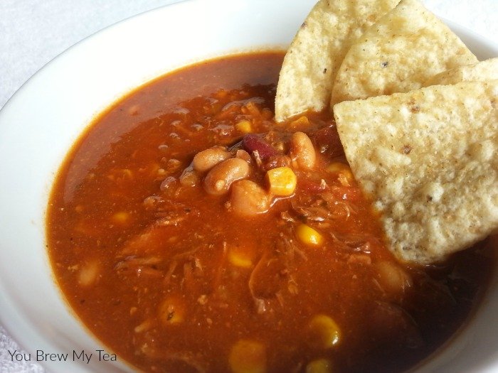 Weight Watchers Soup doesn't have to be boring! Make our Crockpot Mexican Chicken Soup for only 6 ½ Smart Points per serving! 