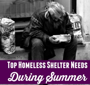 Homeless Shelters depend on your support. We have compiled a great list of their top needs fro summer months for you to look over and donate from!