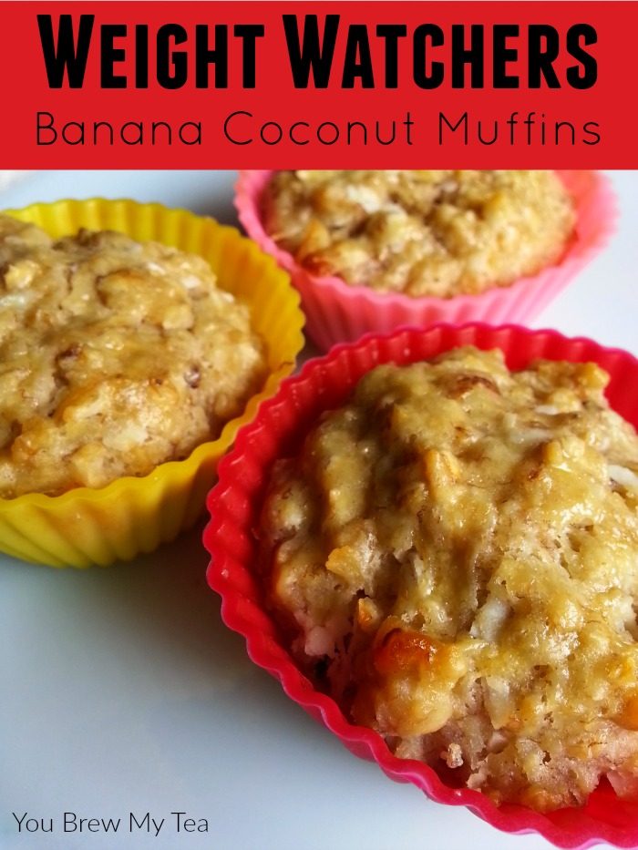 Weight Watchers Breakfast ideas like these banana coconut muffins are the ideal treat to start your day! Full of healthy fruit and coconut oil, they fuel your body for hours! 