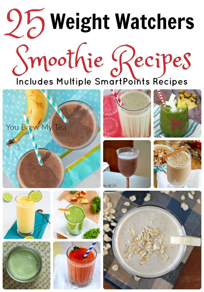 Weight Watchers Smoothie Recipes are a great healthy breakfast or snack! Many of these are even SmartPoints recipes!