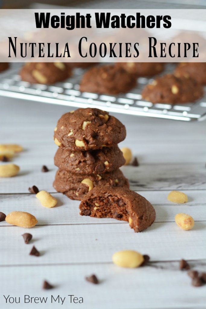 Nutella Cookies Recipe will be a new family favorite! This delicious soft cookie with crunchy nuts and chocolate is an ideal Weight Watchers treat with SmartPoints already calculated!