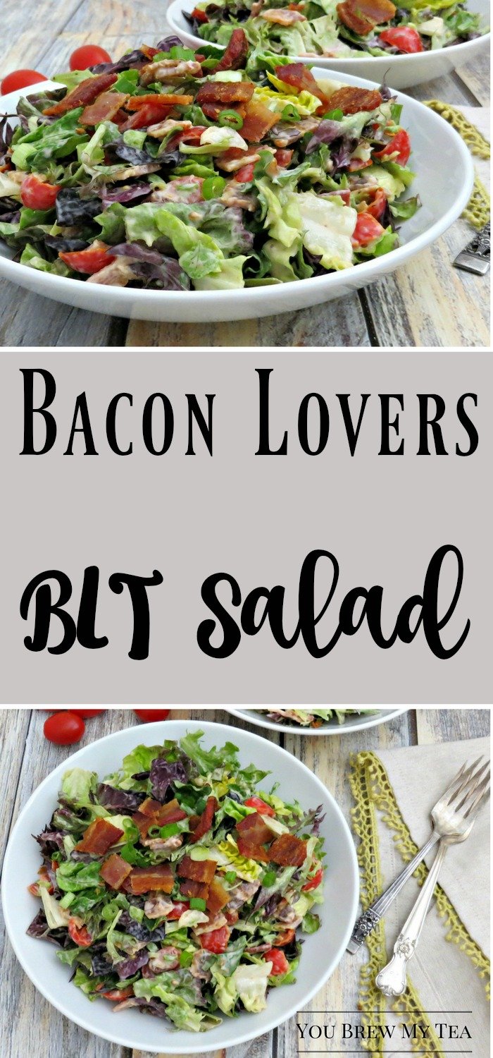 BLT Salad is a great choice for a hearty lunch everyone loves! This bacon lovers salad is fast and easy to make!