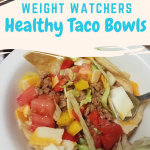 Weight Watchers Recipes: Make our Taco Bowls as one of your favorite Weight Watchers Recipes to have on the Go when staying away from home! Easy and yummy!