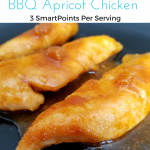 Make our BBQ Apricot Chicken Recipe for only 3 SmartPoints per serving! This is so easy and delicious anyone can make this for dinner!