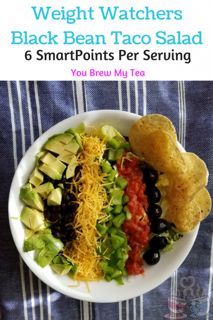 Mexican Salad: Make our Black Bean Mexican Salad Recipe for only 6 SmartPoints per serving on the Weight Watchers Beyond The Scale program!