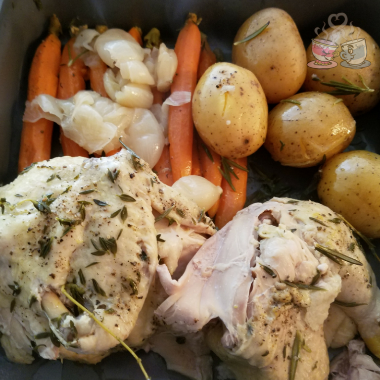 Instant Pot Roasted Chicken Breast & Vegetables You Brew My Tea