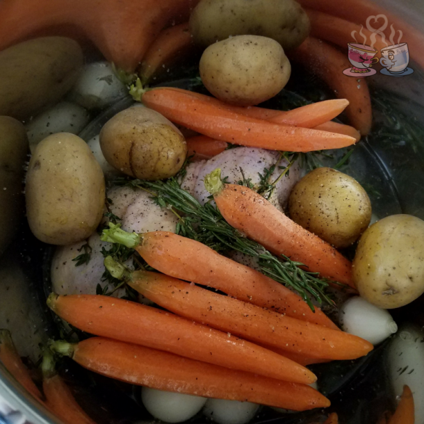 Instant Pot Roasted Chicken Breast & Vegetables You Brew My Tea