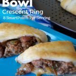 Make our Burrito Bowl Crescent Ring as a great fun and easy meal the whole family loves! This crescent ring recipe is only 8 SmartPoints per serving!