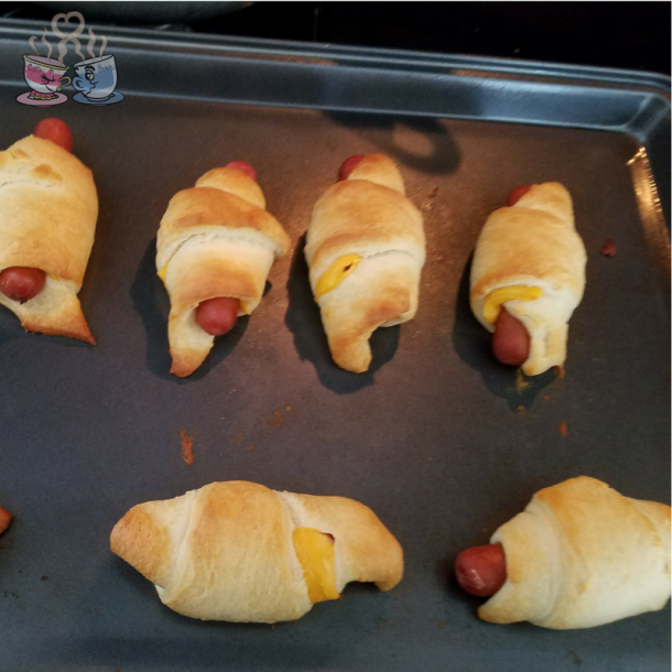 LowFat Crescent Roll Hot Dogs