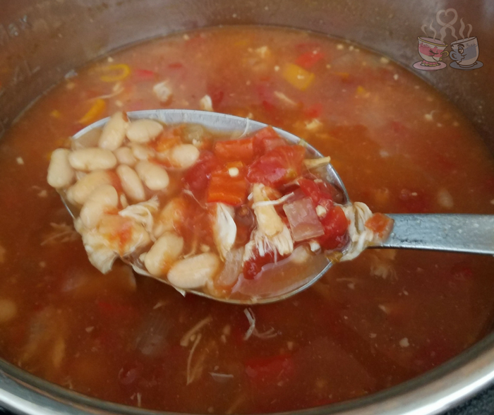 Chicken and Bean Soup is a favorite easy Instant Pot Recipe that your family will love! Only 4 SmartPoints per serving makes a great Weight Watchers Soup!