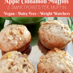 Apple Cinnamon Muffins are a must have in the fall when the weather cools off and this recipe is a great healthier option at only 3 SmartPoints per muffin!