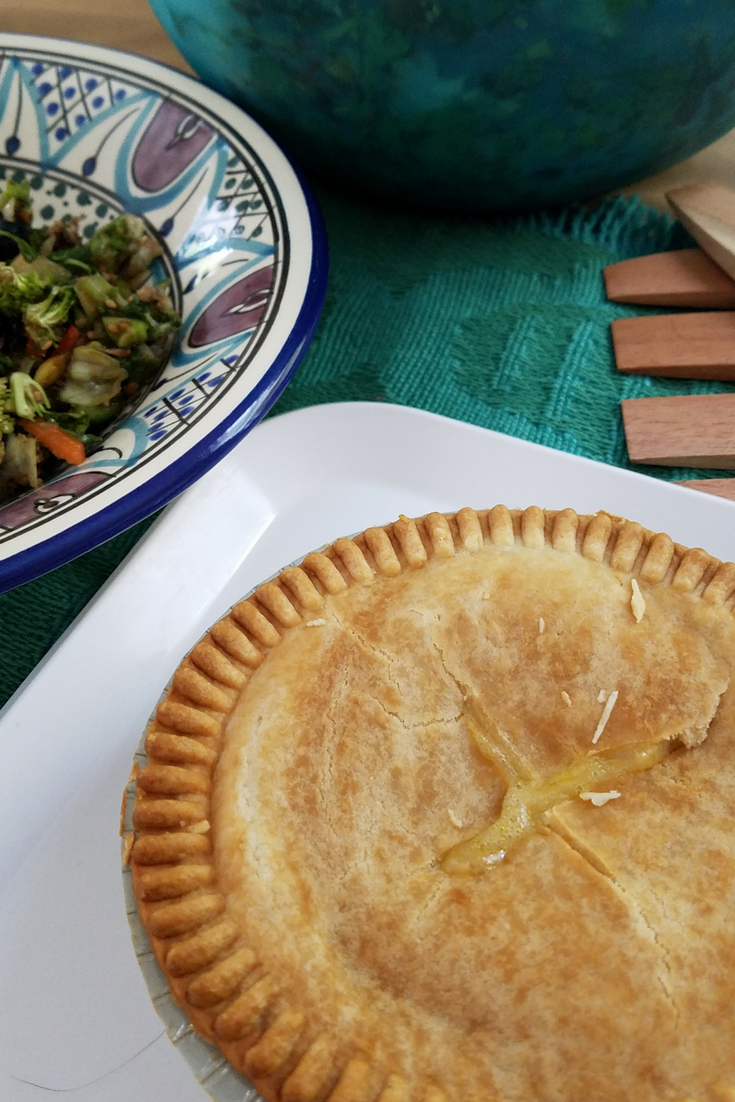 An Easy Chopped Salad is a great way to get more veggies into your menu when paired alongside a fast and easy meal like chicken pot pies or your favorite casserole!