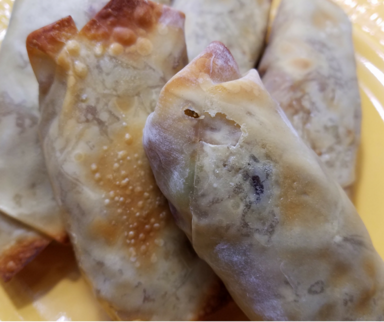 Vegan Fried Rice Stuffed Homemade Egg Rolls You Brew My Tea