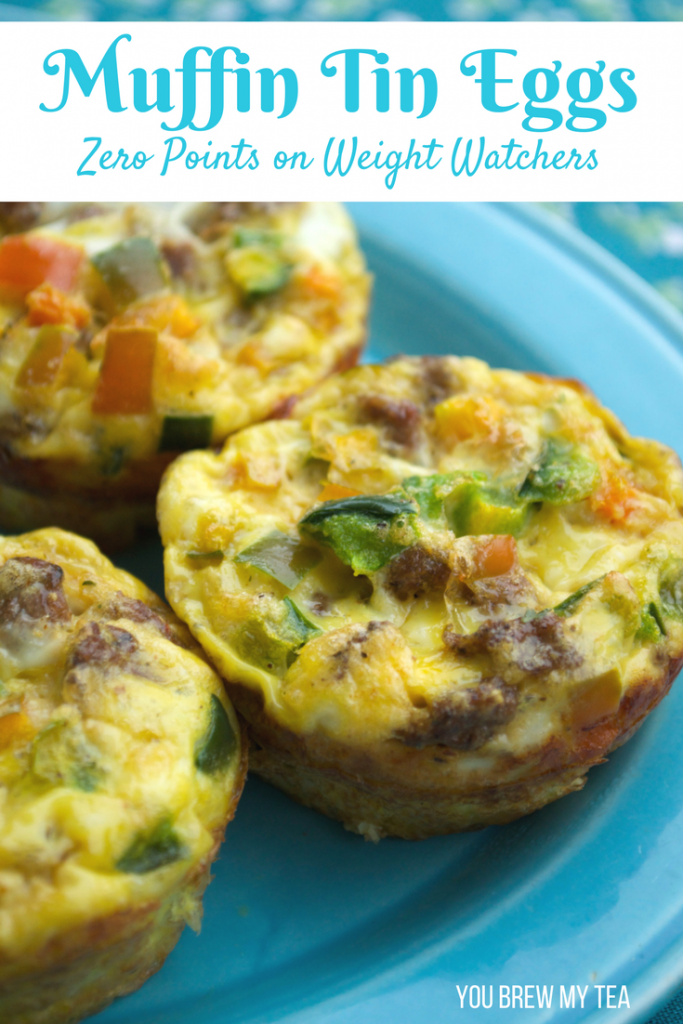Muffin Tin Eggs are a great easy way to make breakfast! These are Zero Points on Weight Watchers FreeStyle Plan and a delicious meal option!