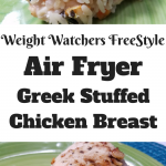 Air Fryer Chicken Recipes don't get any better than our Greek Stuffed Chicken Breast! It's a perfect Weight Watchers FreeStyle Recipe with only 3 SmartPoints per serving!