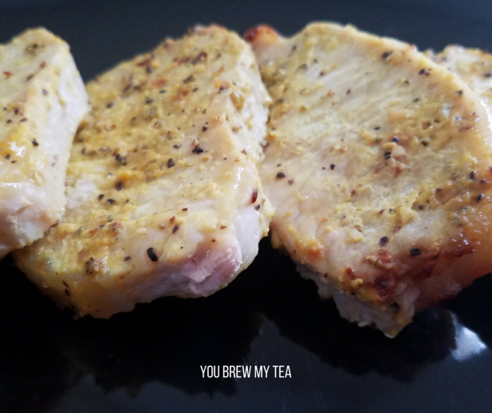 Air Fryer Honey Mustard Pork Chops are delicious and easy to make! A great Weight Watchers FreeStyle recipe that everyone loves and is ready in just 12 minutes!