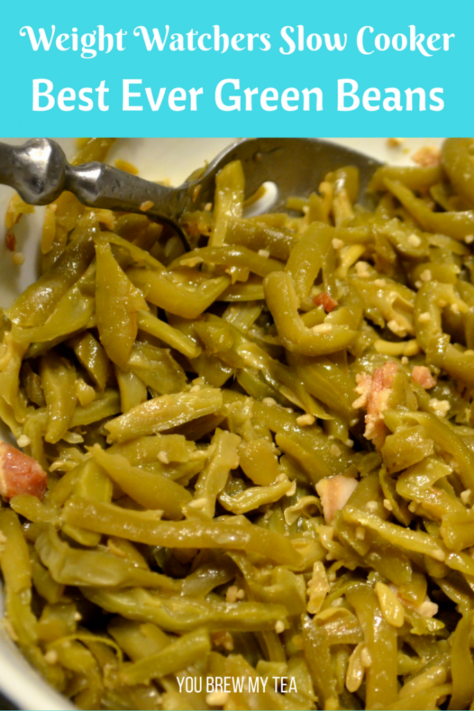 Slow Cooker Best Ever Green Beans are so easy to make and delicious! You'll love the flavor of this FreeStyle Recipe for only 3 SmartPoints per serving on Weight Watchers!