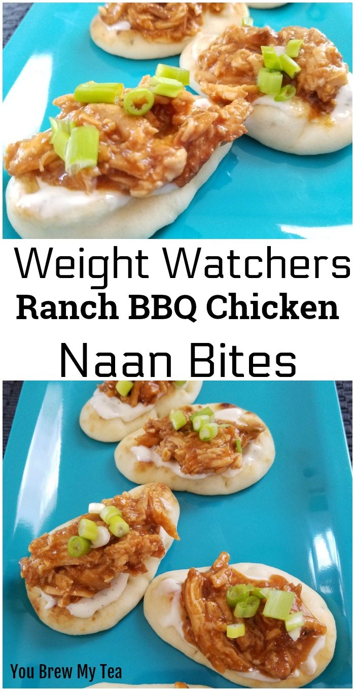 Ranch BBQ Chicken Naan Bites are an ideal FreeStyle Weight Watchers Recipe that is perfect as an appetizer or a meal! We love this finger food as a great healthy option for dinner for just a few points each! 