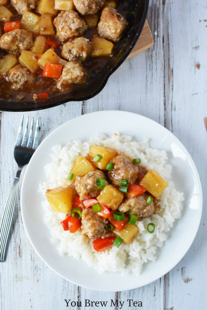 Skinny Hawaiian Turkey Meatballs are a great Weight Watchers FreeStyle Recipe that are easy to make and kid-friendly! Only 3 SmartPoints per serving and a great freezer meal idea that kids will love! 