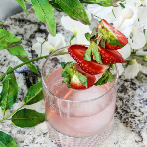 Have a great easy Skinny Cocktail Recipe with our favorite Weight Watchers FreeStyle Recipe for Strawberry Gin Cocktail! It's super easy, low in points, and a delicious treat to end your day!