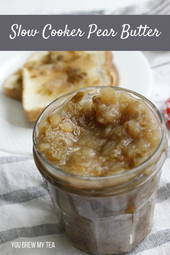 Slow Cooker Pear Butter is a great option for a Zero Point FreeStyle Weight Watchers Recipe! It's a perfect addition to your breakfast routine and ideal on toast!