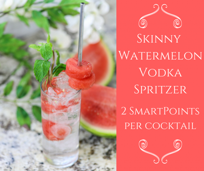 Skinny Watermelon Vodka Spritzer - You Brew My Tea