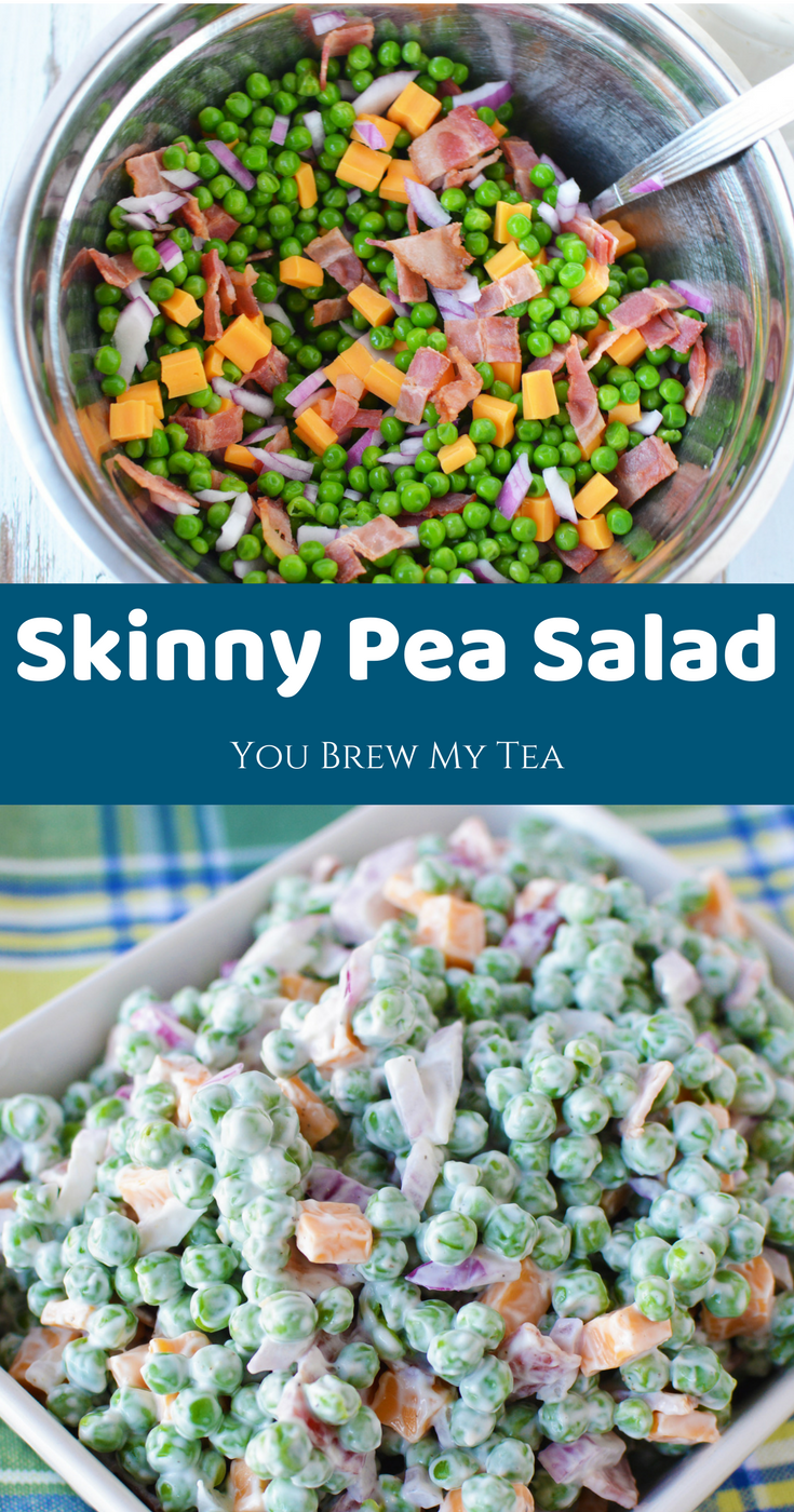 Make our Skinny Pea Salad for only 4 SmartPoints on Weight Watchers FreeStyle Plan! A delicious classic side dish that everyone loves and can prepare in just minutes! 