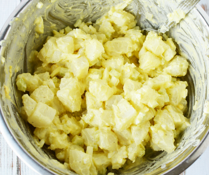 Our Old Fashioned Potato Salad recipe is sure to remind you of the classic recipe your grandma made, but with fewer calories! It's a delicious option to be a side dish at your next weekend barbecue!