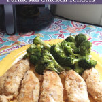 Make our Air Fryer Parmesan Chicken in just minutes! This delicious healthy chicken recipe is only 2 SmartPoints on Weight Watchers FreeStyle! A perfect family friendly chicken dinner idea!