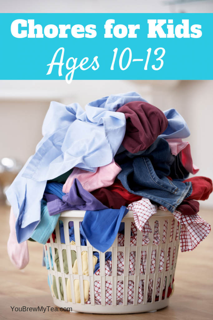 Don't miss our top list of Chores for Kids ages 10-13! Have your Tweens do more around the house using this chore list for tweens!