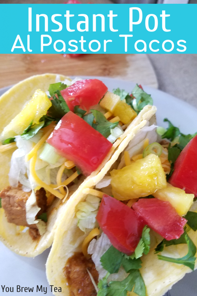 Al Pastor Tacos are a great addition to your menu plan! Instant Pot recipes save tons of time in your weekly meal plan! Make our easy Instant Pot Al Pastor as a perfect pork recipe for your menu this week!
