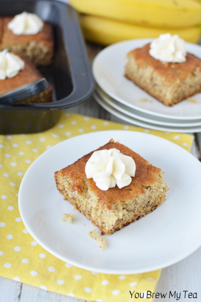 Healthy Banana Cake Recipe - You Brew My Tea