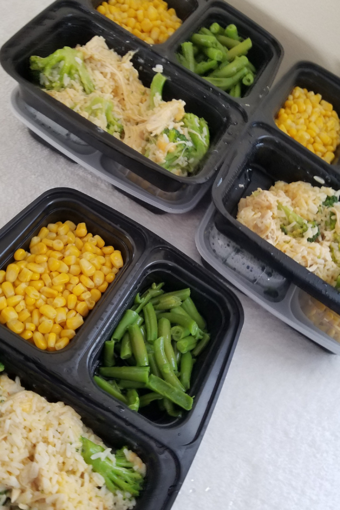 Cheesy Chicken and Rice Meal Prep Idea