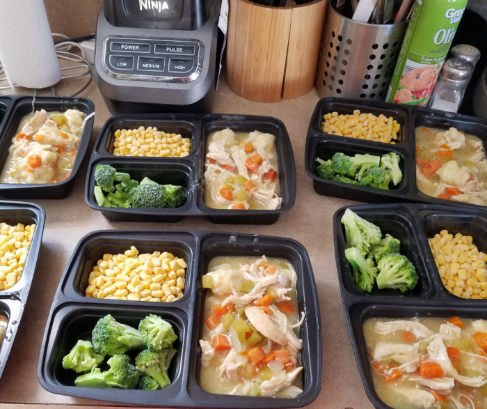 Looking for Freezer Friendly Chicken Recipes? Check out this easy Instant Pot Chicken and Dumplings Recipe! It's only 3 WW FreeStyle SmartPoints per serving and ready in under 30 minutes!